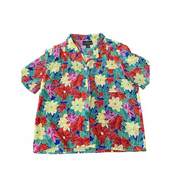 Tops - Vintage Haberdashery Hawaiian Shirt SZ 12 Medium Floral